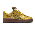 Giày Nike x LV Air Force 1 Low Virgil Abloh "Metallic Gold" siêu cấp