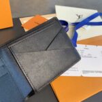 Ví Louis Vuitton Multiple Wallet Monogram màu đen hoa dập chìm like auth 1:1