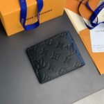 Ví Louis Vuitton Multiple Wallet Monogram màu đen hoa dập chìm like auth 1:1