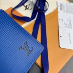 Ví ngắn Louis Vuitton Multiple Wallet da epi màu xanh like auth 1:1