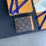 Ví ngắn LV Multiple Wallet màu nâu họa tiết hoa Monogram Like Auth 1:1