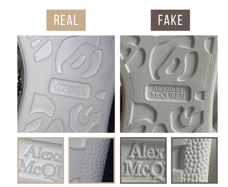 Kiểm tra để ngoài outsole để xem là hàng giả hay thật