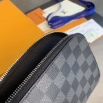 Clutch nam Louis Vuitton Pochette Jour GM caro xám đen Like Auth