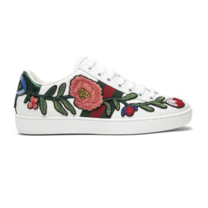 Giày Gucci Ace Floral Sneakers hoa hồng Like Auth