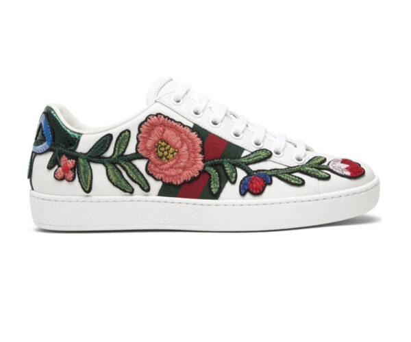 Giày Gucci Ace Floral Sneakers hoa hồng Like Auth