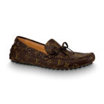 Giày Louis Vuitton Arizona Moccasin hoa Monogram màu nâu