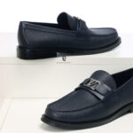 Giày Louis Vuitton Major Loafer đế cao màu xanh Like Auth