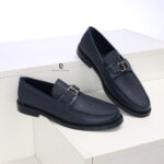 Giày Louis Vuitton Major Loafer đế cao màu xanh Like Auth