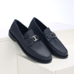 Giày Louis Vuitton Major Loafer đế cao màu xanh Like Auth