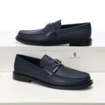 Giày Louis Vuitton Major Loafer đế cao màu xanh Like Auth