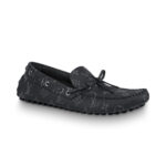 Giày LV Arizona Moccasin hoa Monogram tag buộc nơ Like Auth