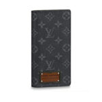 Ví gập Louis Vuitton Brazza Wallet Monogram Eclipse hoa đen Like AuthVí gập Louis Vuitton Brazza Wallet Monogram Eclipse hoa đen Like Auth