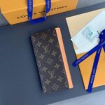 Ví gập Louis Vuitton Brazza Wallet Monogram nâu tag dọc Like Auth