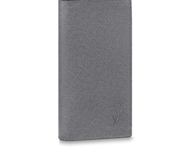 Ví gập Louis Vuitton Brazza Wallet taiga grey logo chìm Like Auth