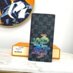 Ví gập LV Brazza Wallet họa tiết logo 7 màu Like Auth