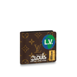 Ví Louis Vuitton ngắn 1854 hoa Monogram màu nâu Like Auth