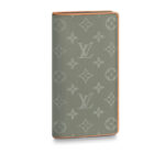 Ví Louis Vuitton Brazza Wallet hoa Monogram màu xám viền nâu Like Auth
