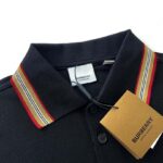 Áo Polo Burberry TB logo tròn màu đen Like Auth