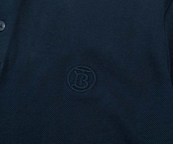 Áo Polo Burberry TB logo tròn màu xanh Like Auth