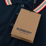 Áo Polo Burberry TB logo tròn màu xanh Like Auth