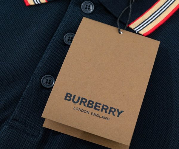 Áo Polo Burberry TB logo tròn màu xanh Like Auth