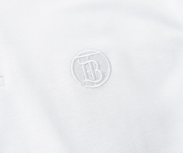 Áo Polo Burberry TB màu trắng logo tròn Like Auth