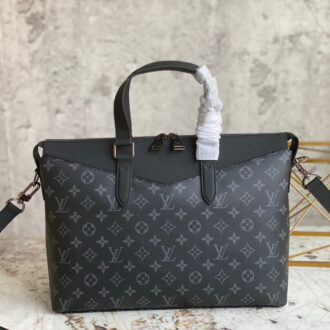 Cặp xách LV Briefcase Explorer Monogram hoa đen Like Auth