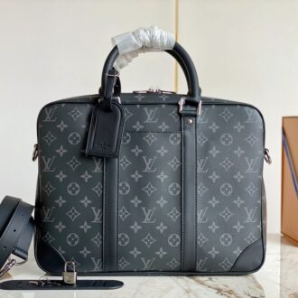 Cặp xách LV nam hoạ tiết hoa Monogram Like Auth