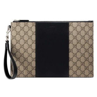 Clutch nam Gucci GG Supreme Canvas tag đen Like Auth