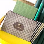 Clutch nam Gucci Neo Vintage GG Supreme màu xám Like Auth