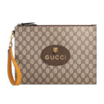 Clutch nam Gucci Neo Vintage GG Supreme màu xám Like Auth