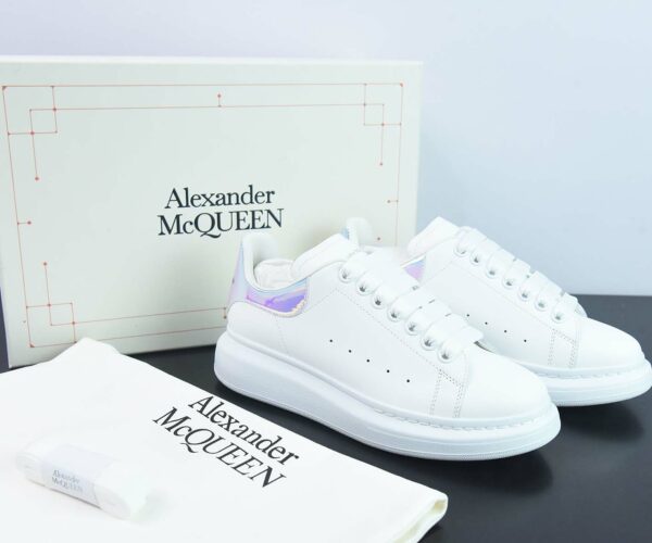 Giày Alexander McQueen trắng gót Multicolor Like Auth