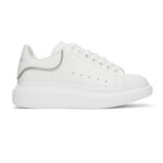 Giày Alexander McQueen White gót viền xám Like Auth