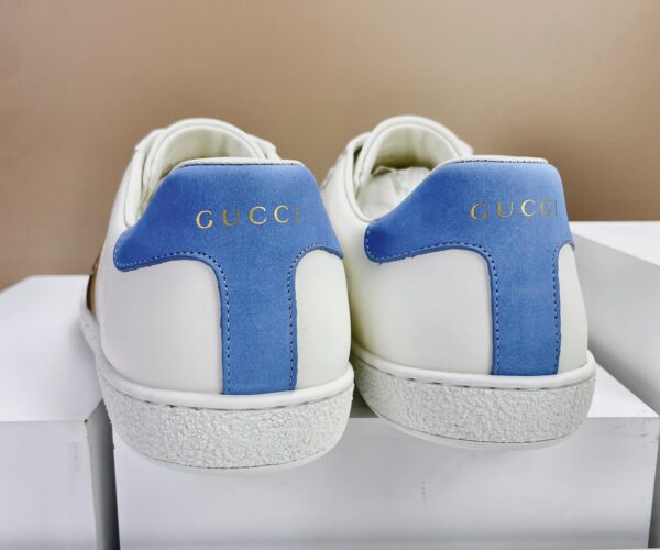 Giày Gucci Ace Blue Interlocking G gót xanh Like Auth