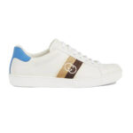 Giày Gucci Ace Blue Interlocking G gót xanh Like Auth