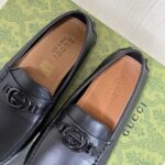 Giày lười Gucci Interlocking G logo đen