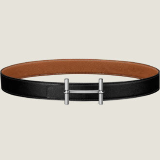 Thắt lưng Hermes khóa chữ H que màu bạc bản 3.2 Cm