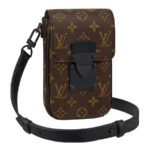 Túi đeo chéo Louis Vuitton S Lock hoa Monogram màu nâu Like Auth