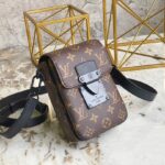 Túi đeo chéo Louis Vuitton S Lock hoa Monogram màu nâu Like Auth