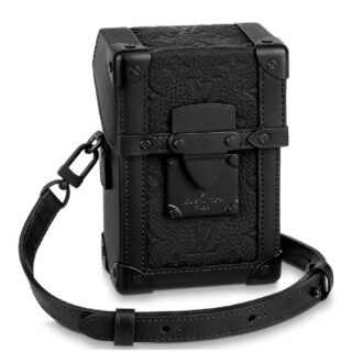 Túi đeo chéo Louis Vuitton hoa chìm Monogram đen Like Auth