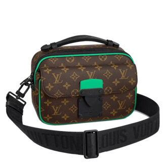 Túi đeo chéo Louis Vuitton khóa nam châm tag xanh Like Auth