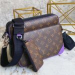 Túi đeo LV Trio Messenger hoa Monogram phối tím Like Auth