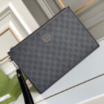 Clutch nam Gucci GG Canvas màu đen Like Auth