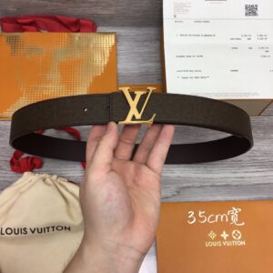 Thắt lưng Louis Vuitton dây taiga bản 3.5Cm Like Auth