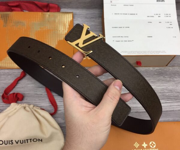 Thắt lưng Louis Vuitton dây taiga bản 3.5Cm Like Auth