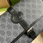 Túi đeo chéo Gucci GG Canvas Messenger Bag màu xám Like Auth