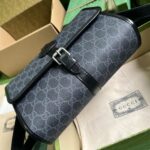 Túi đeo chéo Gucci GG Canvas Messenger Bag màu xám Like Auth