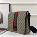 Túi đeo chéo Gucci siêu cấp GG Supreme Messenger tag xanh đỏ