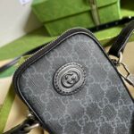 Túi đeo chéo Gucci Mini Interlocking G màu đen Like Auth