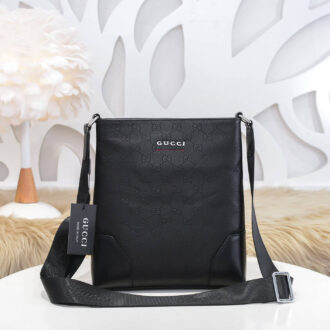 Túi đeo chéo nam Gucci siêu cấp logo chữ trắng họa tiết thêu xanh đỏ